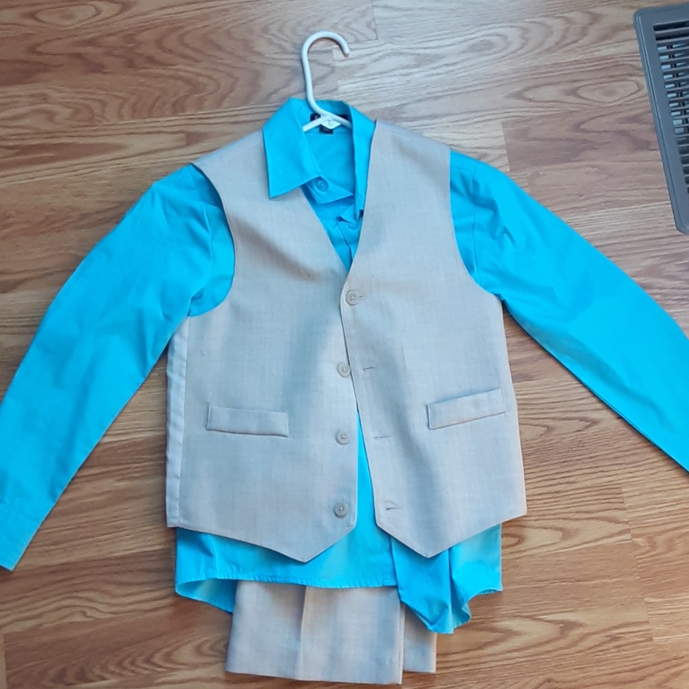 GEORGE Button Shirt w/ vest & pants